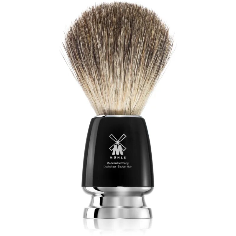 Mühle RYTMO Pure Badger čopič za britje iz dlake jazbeca Black Resin 1 kos