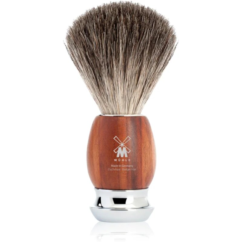 Mühle VIVO Plum Treewood čopič za britje iz dlake jazbeca 1 kos