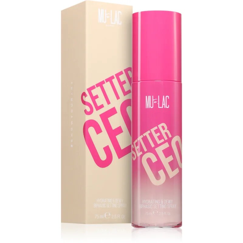 Mulac Cosmetics Setter CEO pršilo za fiksiranje make-upa 75 ml