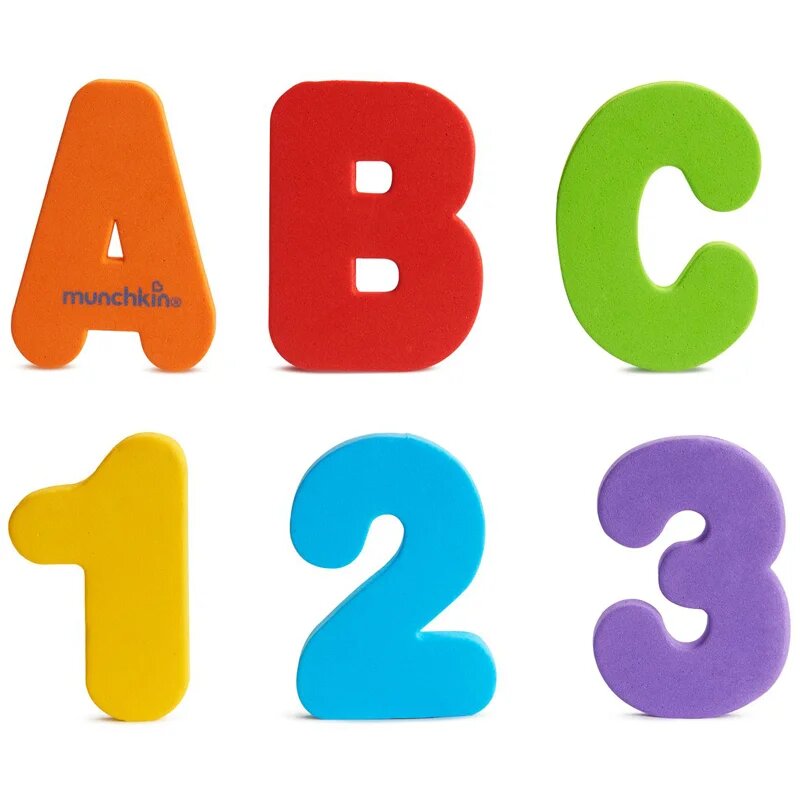 Munchkin Bath Learn Letters & Numbers igrača za v vodo 18 m+ 36 kos