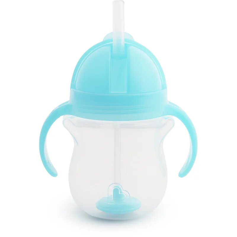 Munchkin Click Lock™ Tip & Sip skodelica s slamico z utežjo Blue 6 m+ 1 kos
