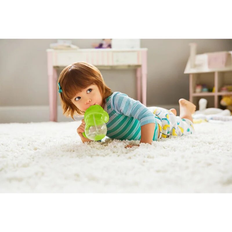 Munchkin Click Lock™ Tip & Sip skodelica s slamico z utežjo Green 6 m+ 1 kos