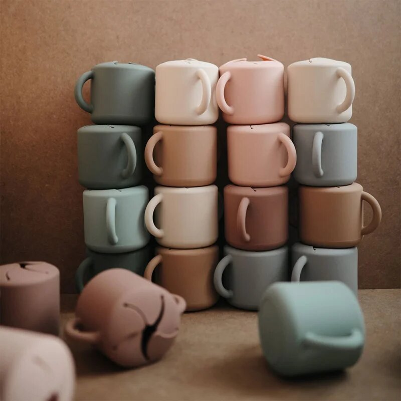 Mushie Baby Snack Cup skodelica za malico Blush 1 kos
