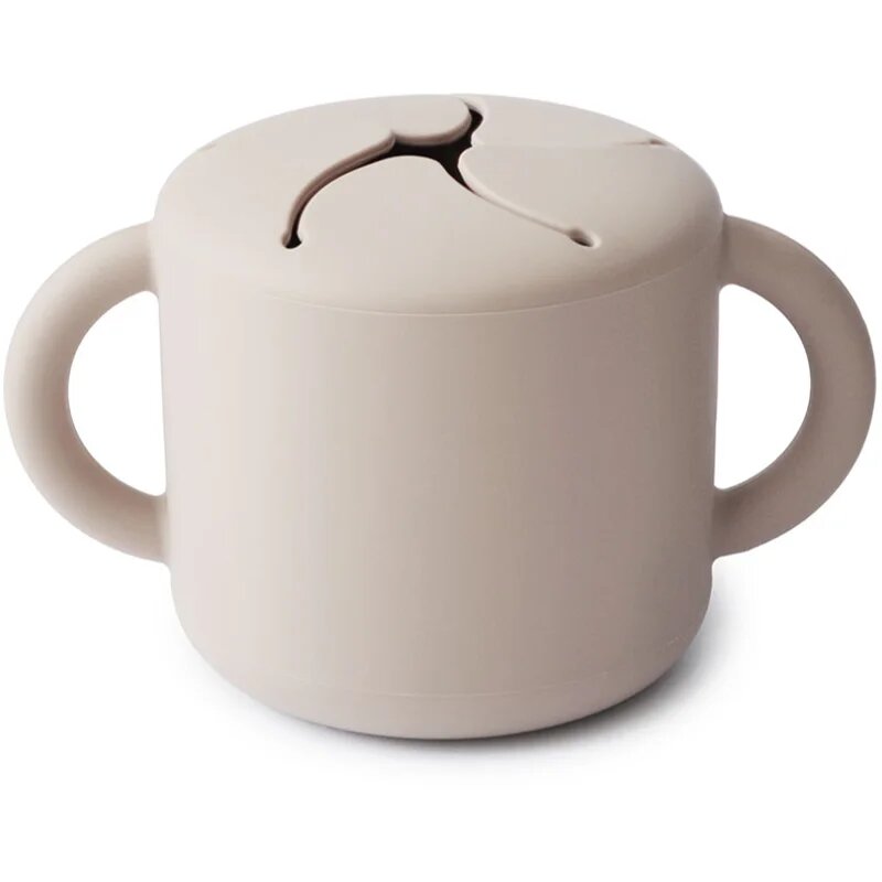 Mushie Baby Snack Cup skodelica za malico Ivory 1 kos