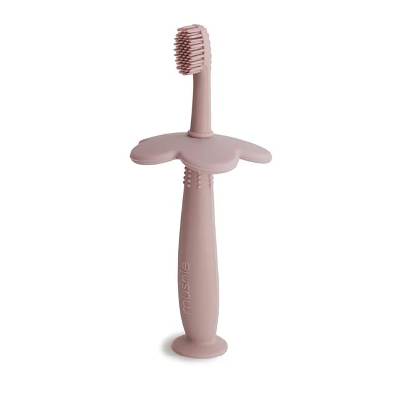 Mushie Learning Toothbrush zobna ščetka Flower Blush 1 kos