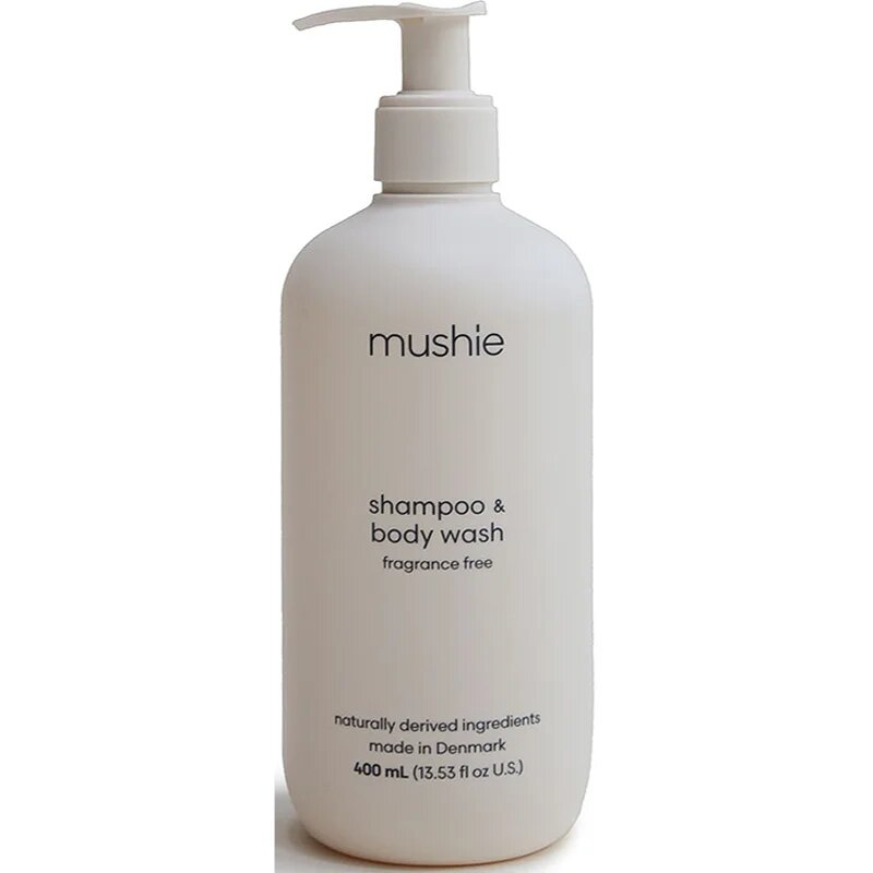 Mushie Organic Baby gel za prhanje in šampon 2v1 za otroke 400 ml