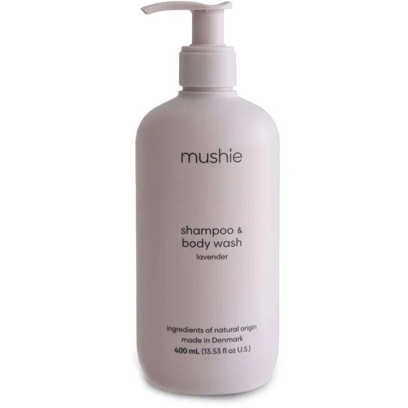 Mushie Organic Baby gel za prhanje in šampon 2v1 za otroke Lavender 400 ml