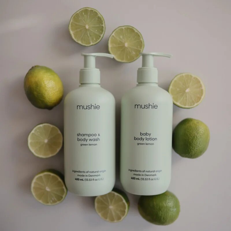 Mushie Organic Baby vlažilni losjon za telo za otroke od rojstva Lavender 400 ml