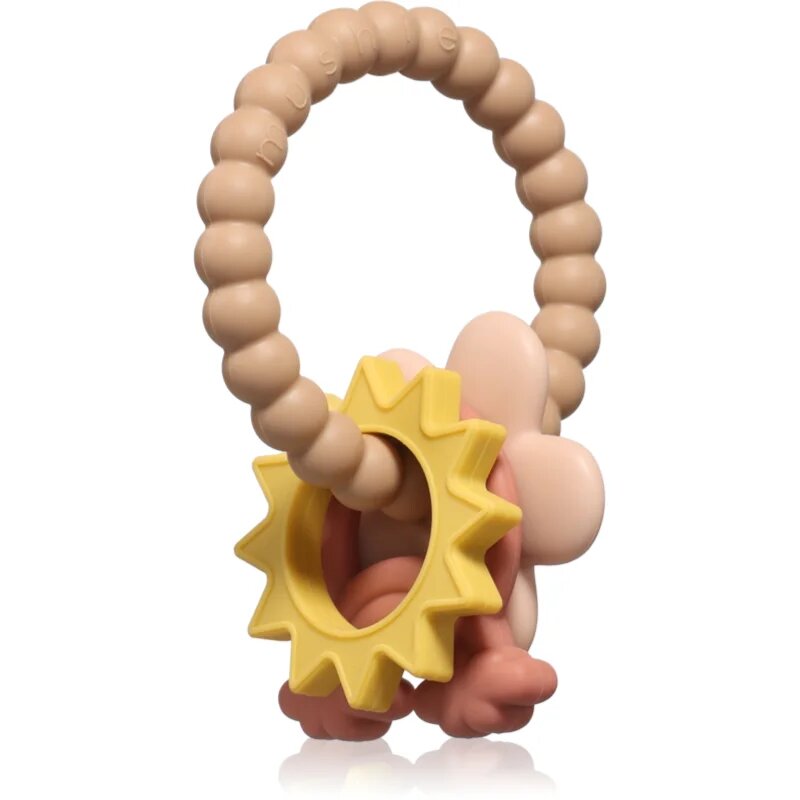 Mushie Teething Ring grizalo Nature 1 kos