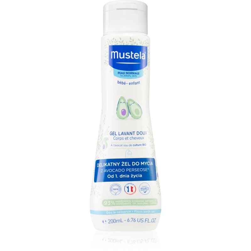 Mustela Bébé Bain gel za umivanje las in telesa za otroke 200 ml