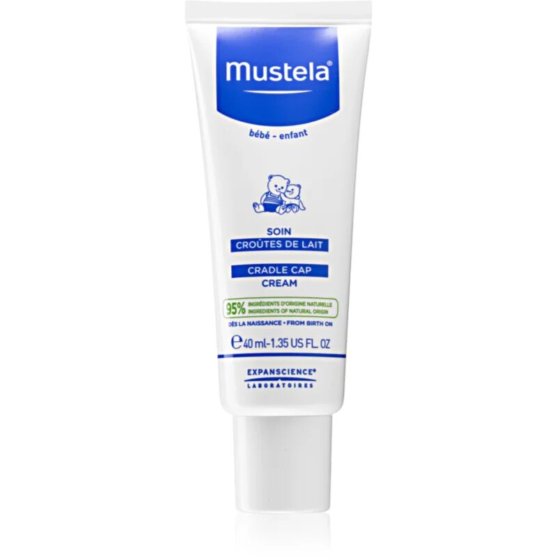 Mustela Bébé krema za otroke za odstranjevanje temenc 40 ml