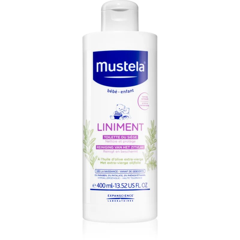 Mustela Bébé Liniment čistilni losjon za otroke od rojstva 400 ml