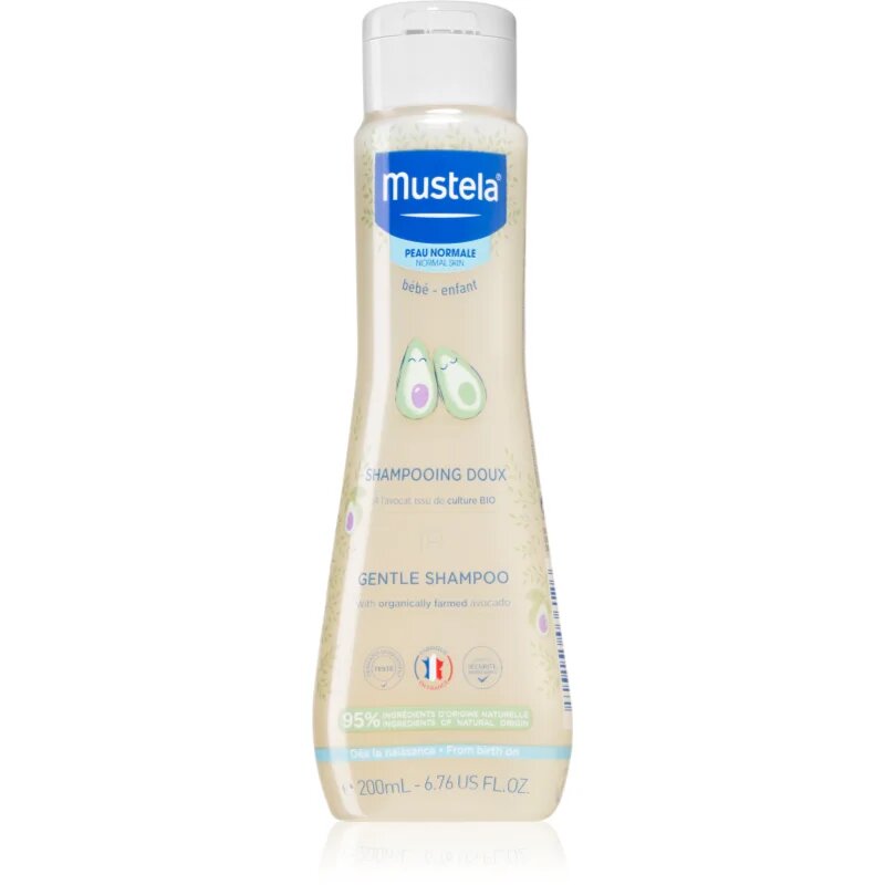 Mustela Bébé nežni šampon za otroke od rojstva 200 ml
