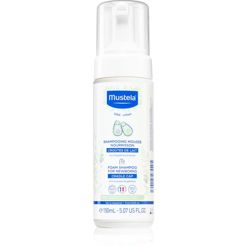 Mustela Bébé otroški šampon za nego luskave kože 150 ml