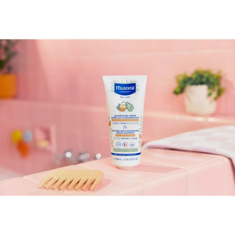 Mustela Detangling & Nourishing otroški šampon za lažje razčesavanje las 200 ml