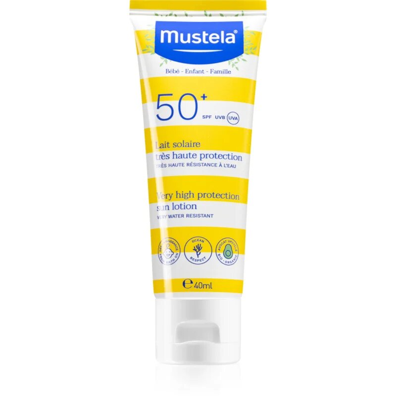 Mustela Family SPF 50+ krema za sončenje za otroke SPF 50+ 40 ml