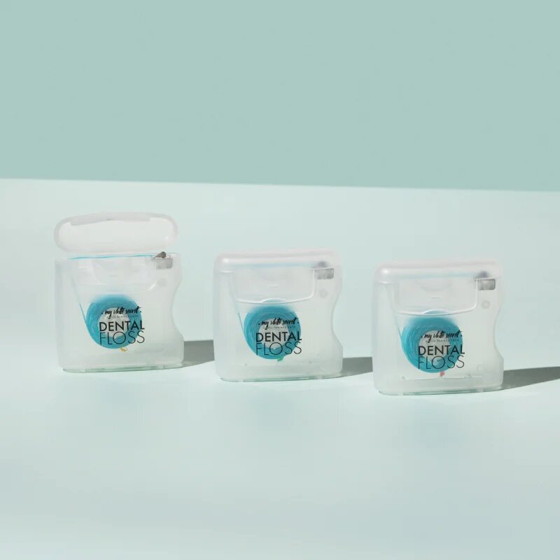 My White Secret Dental Floss zobna nitka Coconut Mint Strawberry 3 kos