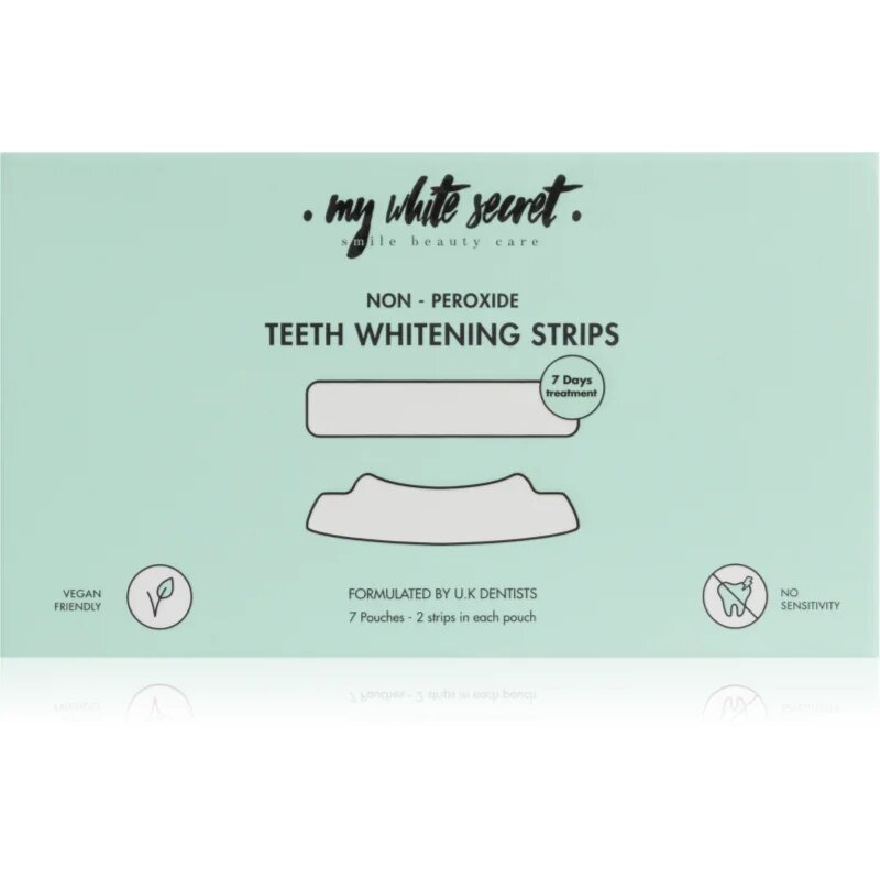 My White Secret Non - Peroxide Teeth Whitenings Strips belilni trakovi za zobe 7 kos