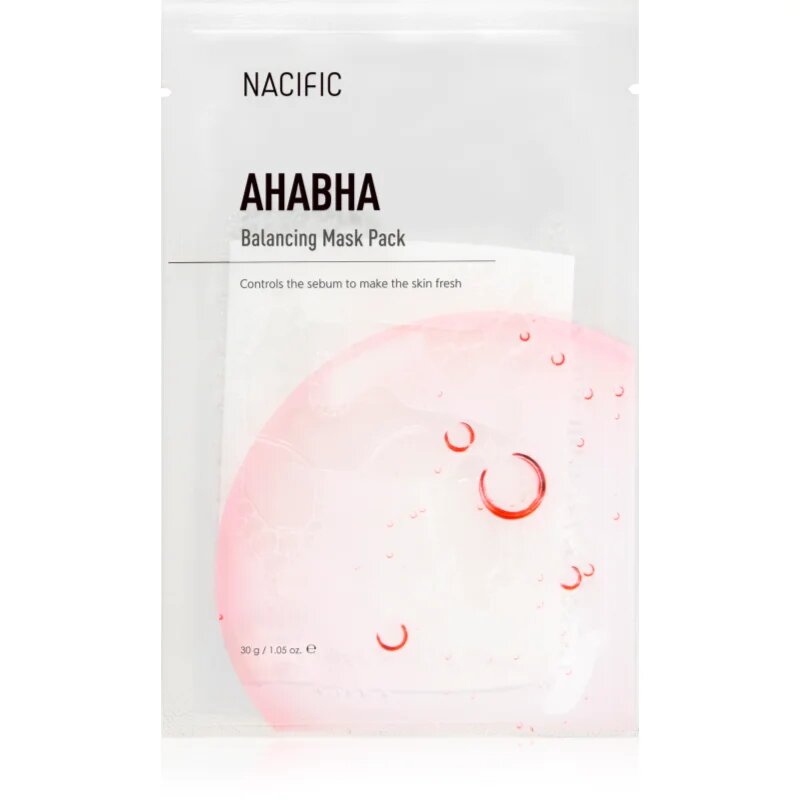 Nacific AHA BHA Balancing Mask Pack hranilna in obnovitvena maska za obraz z učinkom eksfoliacije 1 kos