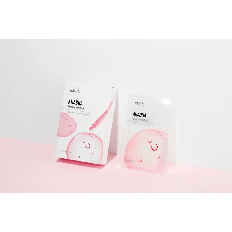 Nacific AHA BHA Balancing Mask Pack hranilna in obnovitvena maska za obraz z učinkom eksfoliacije 1 kos