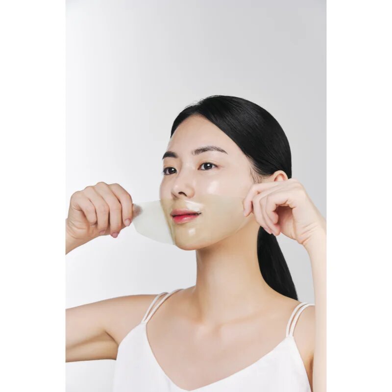 Nacific Green Tea Collagen Gel Mask posvetlitvena maska za obraz z vlažilnim učinkom 1 kos
