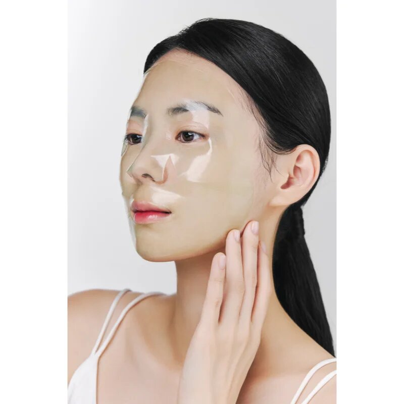 Nacific Green Tea Collagen Gel Mask posvetlitvena maska za obraz z vlažilnim učinkom 1 kos