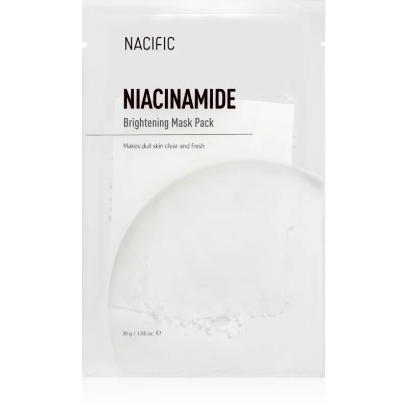 Nacific Niacinamide Brightening Mask Pack revitalizacijska maska iz platna proti znakom staranja 1 kos