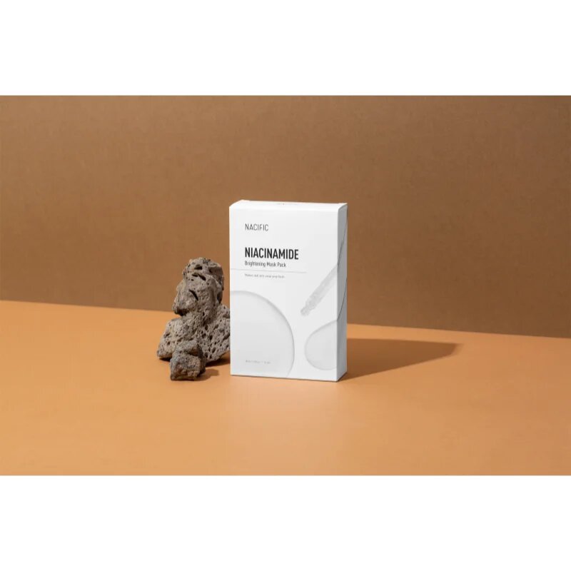 Nacific Niacinamide Brightening Mask Pack revitalizacijska maska iz platna proti znakom staranja 1 kos