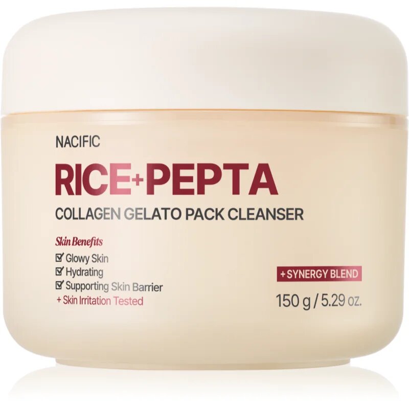 Nacific Rice + Pepta Collagen Gelato Pack Cleanser vlažilni čistilni gel za krepitev kožne pregrade 150 g