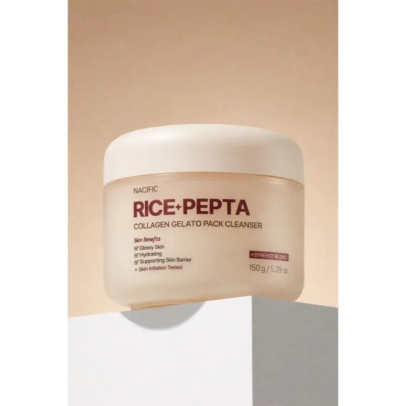 Nacific Rice + Pepta Collagen Gelato Pack Cleanser vlažilni čistilni gel za krepitev kožne pregrade 150 g