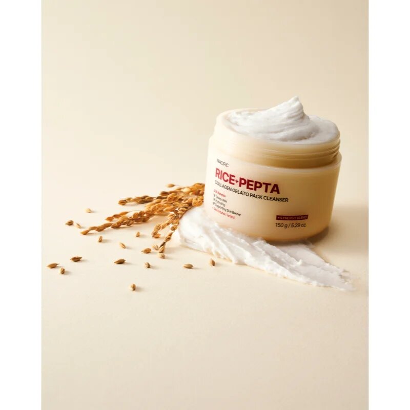 Nacific Rice + Pepta Collagen Gelato Pack Cleanser vlažilni čistilni gel za krepitev kožne pregrade 150 g
