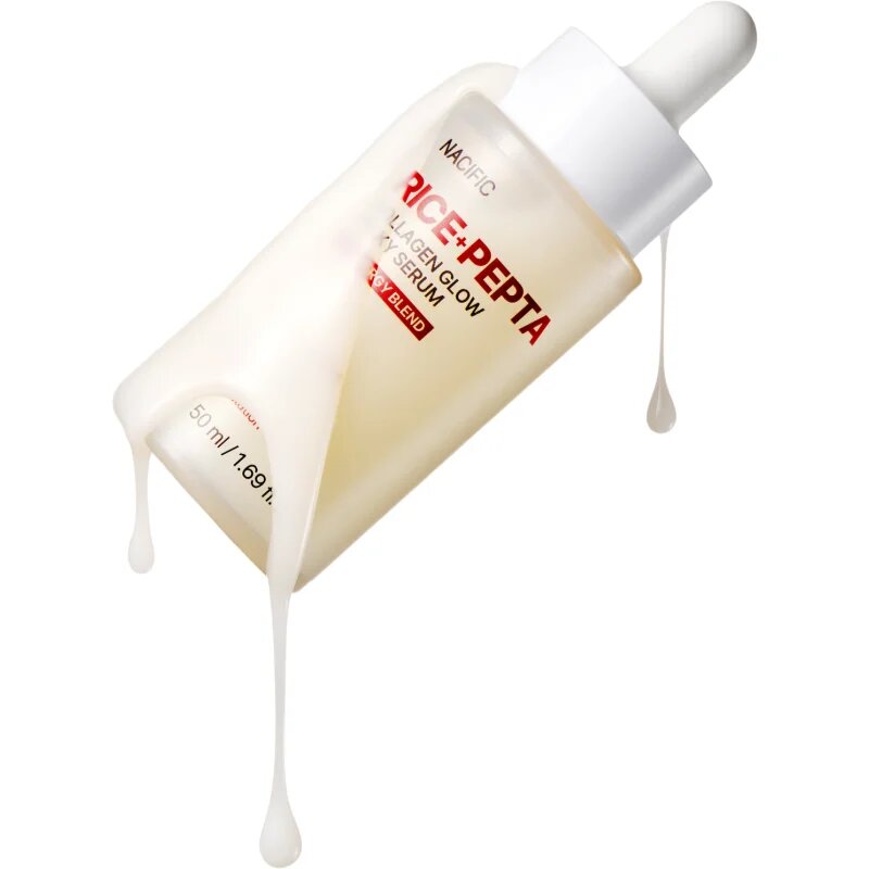 Nacific Rice + Pepta Collagen Glow Milky Serum posvetlitveni serum za obraz z vlažilnim učinkom 50 ml