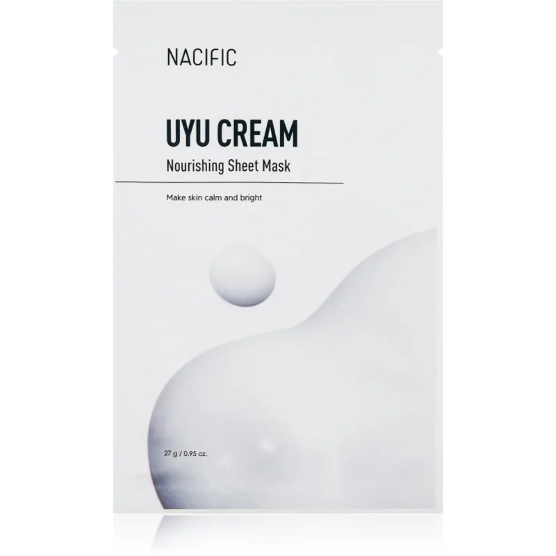 Nacific Uyu Cream Nourishing Mask Pack intenzivno vlažilna maska za obraz s pomirjajočim učinkom 10x27 g