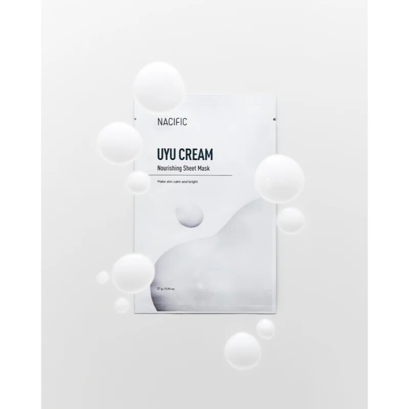 Nacific Uyu Cream Nourishing Mask Pack intenzivno vlažilna maska za obraz s pomirjajočim učinkom 10x27 g
