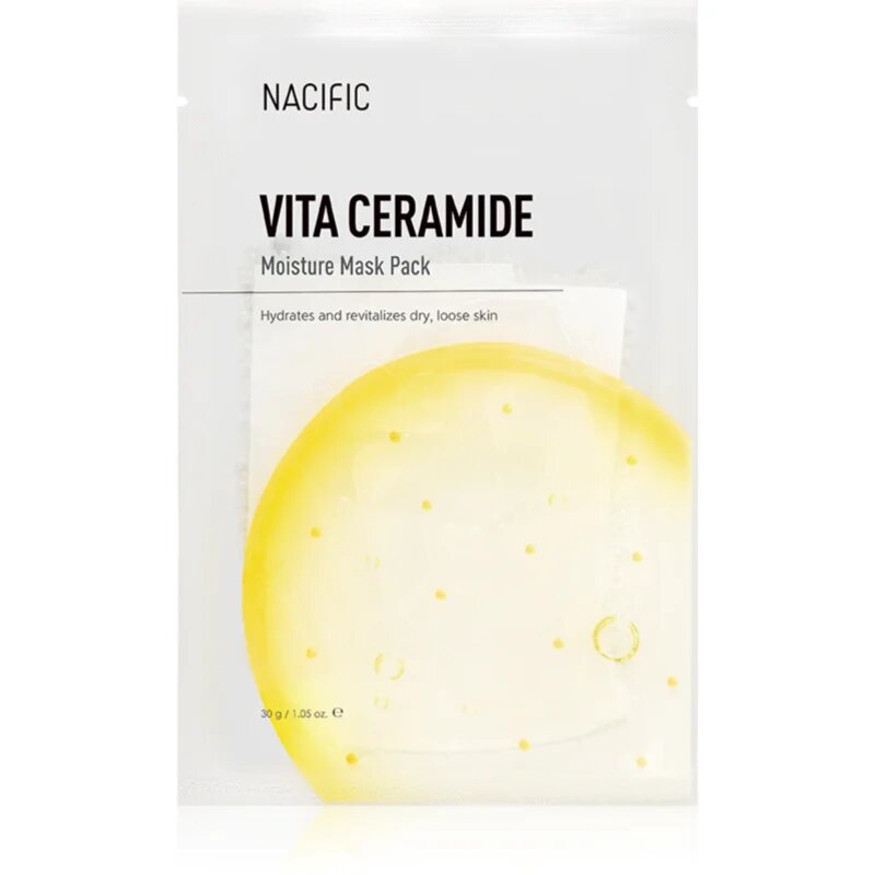 Nacific Vita Ceramide Moisture Mask Pack posvetlitvena maska za obraz z vlažilnim učinkom 1 kos