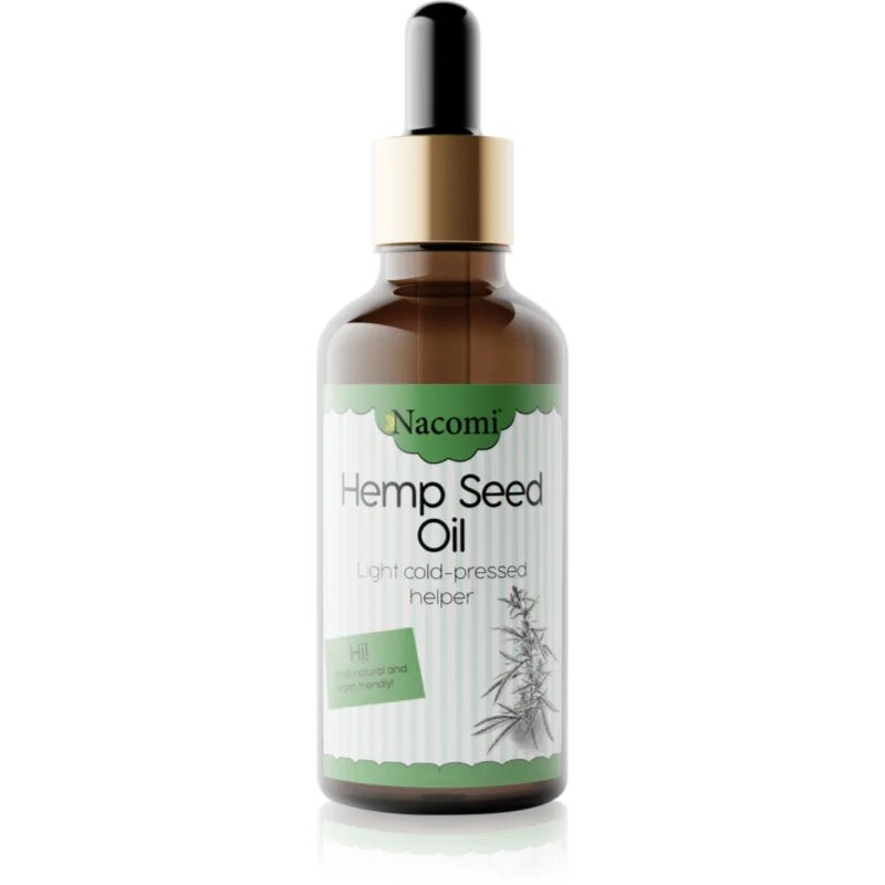 Nacomi Light Cold-Pressed Helper konopljino olje s pipeto 50 ml