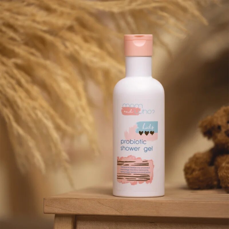 Nacomi Mom & Who Kids gel za prhanje s probiotiki za otroke 250 ml
