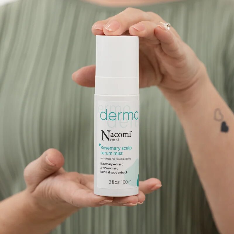 Nacomi Next Level Dermo serum za lase v pršilu Rosemary 100 ml