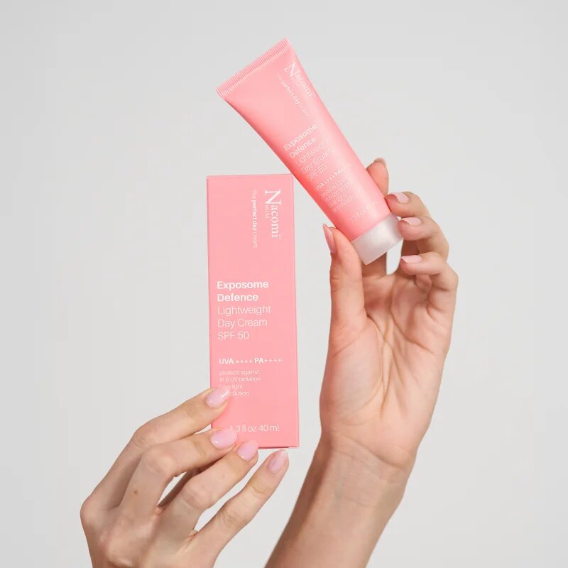 Nacomi Next Level Exposome defence lahka dnevna krema SPF 50 40 ml