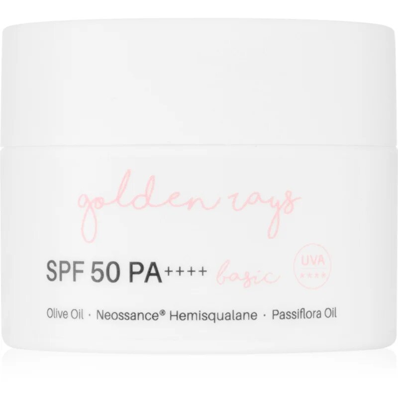 Nacomi Next Level Golden Rays vlažilna dnevna krema SPF 50 holiday 50 ml