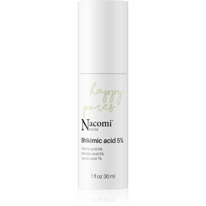 Nacomi Next Level Happy Pores čistilni piling za problematično in mastno kožo Shikimic acid 5% 30 ml