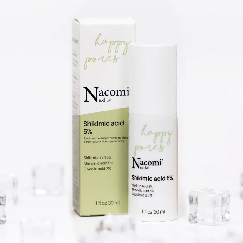 Nacomi Next Level Happy Pores čistilni piling za problematično in mastno kožo Shikimic acid 5% 30 ml