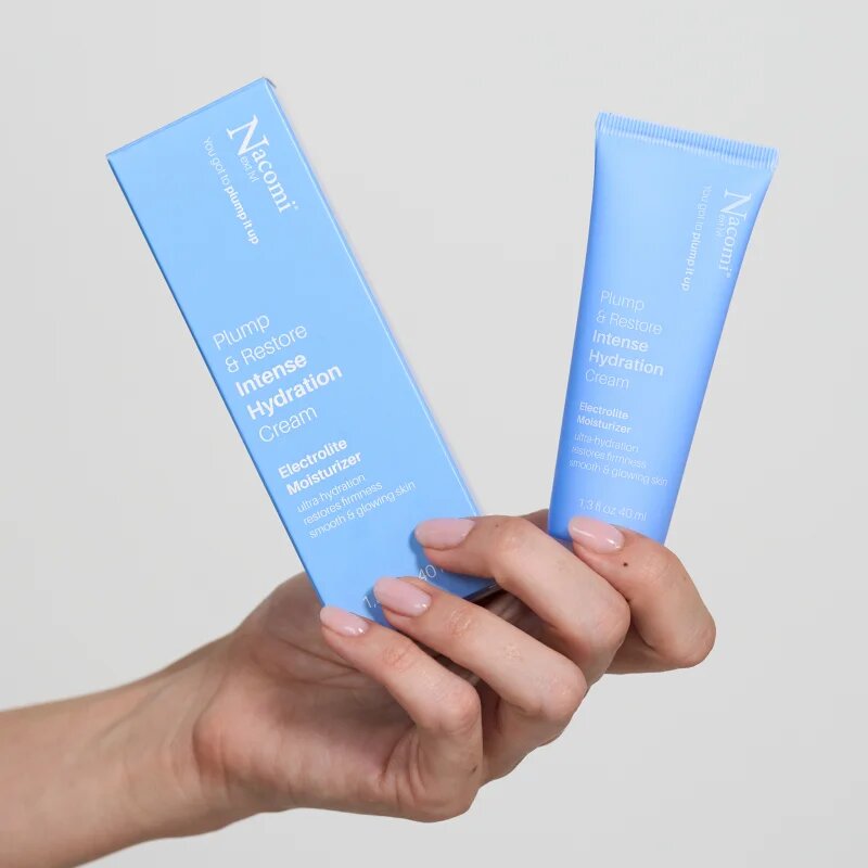 Nacomi Next Level Plump & Restore obnovitvena vlažilna krema za posvetlitev in zgladitev kože 40 ml
