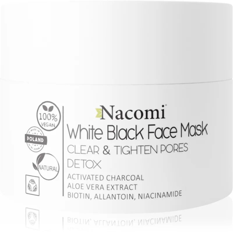 Nacomi White & Black čistilna maska za obraz 50 ml