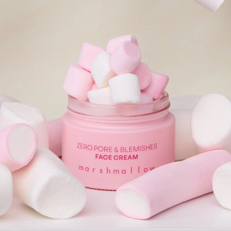 Nacomi Zero Pore & Blemishes krema za obraz proti nepravilnostim na koži MARSHMALLOW 40 ml