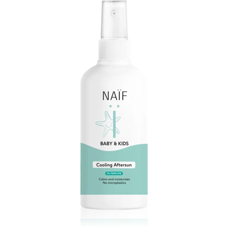 Naif Baby & Kids Cooling Aftersun pršilo za po sončenju za dojenčke in otroke brez dišav 175 ml