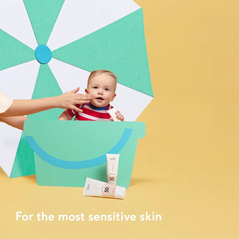 Naif Baby & Kids Mineral Sunscreen SPF 50 zaščitna krema za sončenje za dojenčke in otroke SPF 50 100 ml