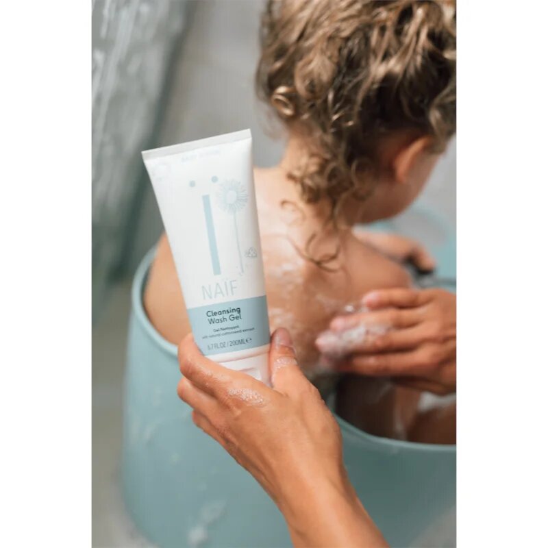 Naif Baby & Kids Wash Gel čistilni gel za umivanje za otroke in dojenčke za telo in obraz 200 ml