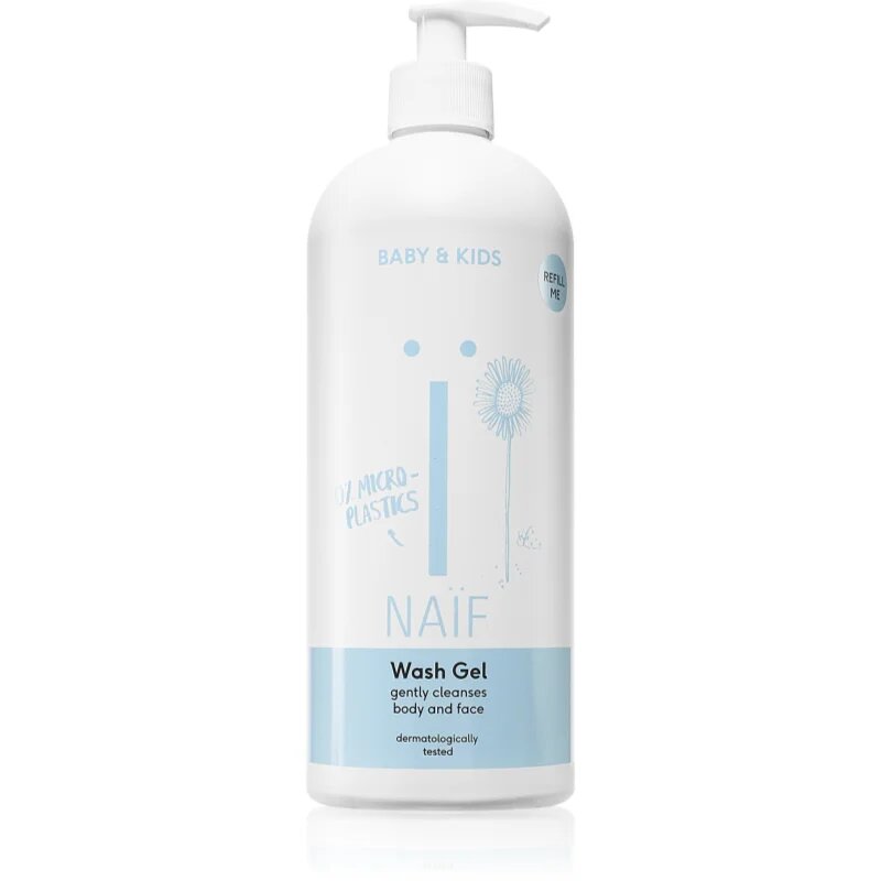 Naif Baby & Kids Wash Gel čistilni gel za umivanje za otroke in dojenčke za telo in obraz 700 ml