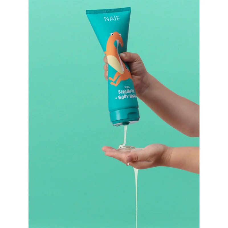 Naif Kids Shampoo + Body Wash otroški gel za umivanje in šampon 250 ml